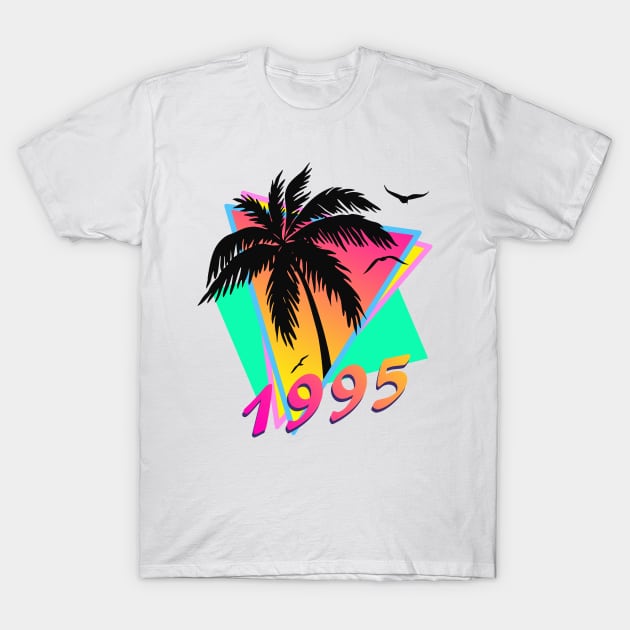 1995 Tropical Sunset T-Shirt by Nerd_art